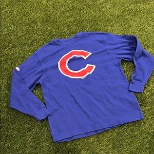 Stitches Chicago Cubs Ling Sleeve Shirt